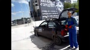 Подъем стеклопакетов альпинистами Альпконвент