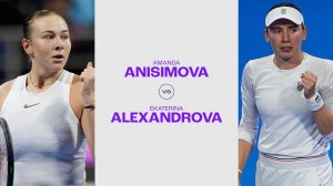 14.02.25. Екатерина Александрова - Аманда Анисимова. WTA. Ekaterina Alexandrova - Amanda Anisimova