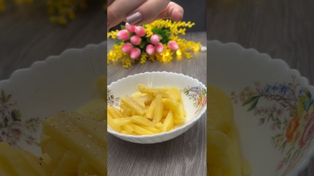 Жареный картофель в микроволновке