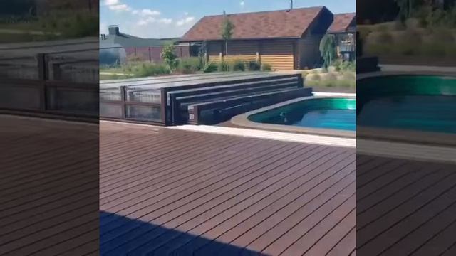 Моторизация павильона для бассейна от ЕВРОМАРКЕТ смотреть онлайн