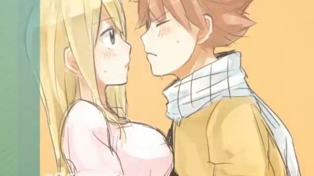 Нацу и Люси Падает звезда 💕 смотреть онлайн