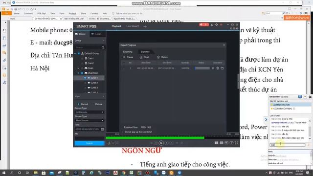 Sao lưu video đầu ghi dahua từ phần mềm Smartpss смотреть онлайн