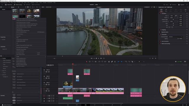 Clip COLOR MARKERs & FLAGs DaVinci Resolve смотреть онлайн
