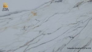 Кварцевый камень Calacatta Borghini EQTM 018 ETNA QUARTZ