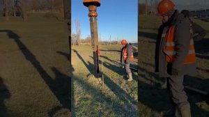 Закрутка винтовых свай 🔄 Аренда спецтехники тел. +7 (985) 185-77-77 🚚