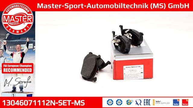 13046071112N-SET-MS | BRAKE PADS | Master-Sport-Automobiltechnik (MS) GmbH смотреть онлайн