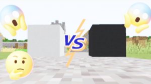 Чёрный цвет VS белого цвета в minecraft | ДимА4 minecraft!