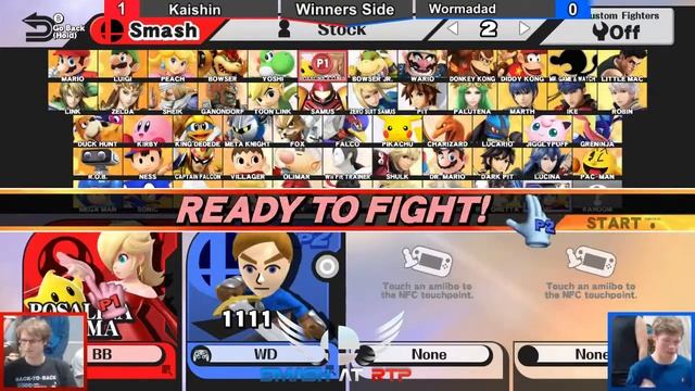 Kaishin (Rosalina & Luma) vs Wormadad (Olimar/Mii Swordfighter) RTP 12-26-16