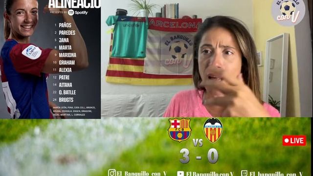 BARCELONA vs VALENCIA FEMENINO. TODOS LOS COMENTARIOS EN DIRECTO. ONLINE STREAM смотреть онлайн