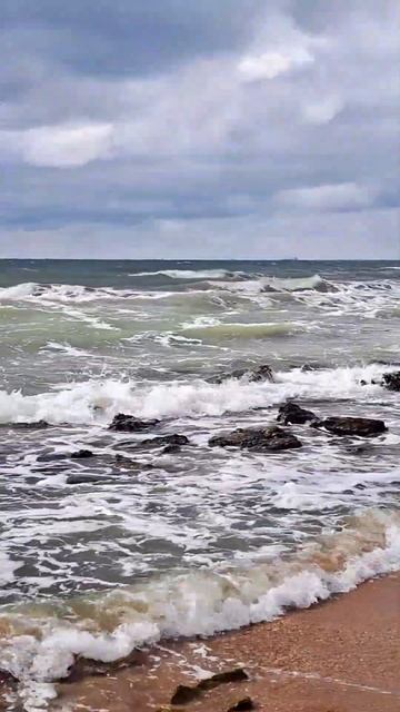 Посёлок Волна. Что с морем?! Нажмите два раза на экран.