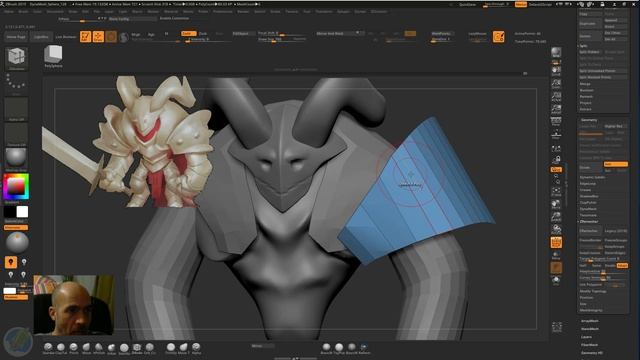 8. Lowpoly modelling with the ZModeler brush