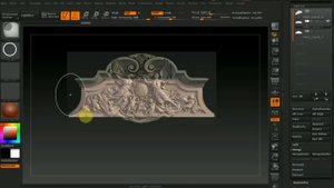 Zbrush 4R7 сложный барельеф ч1