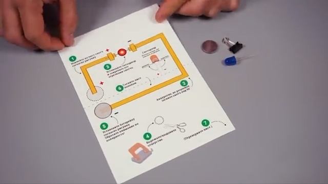 MR013 - Набор для сборки Электричество на бумаге с разукрашиванием