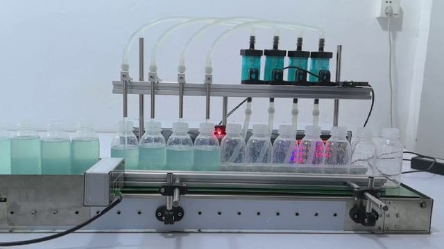 линия розлива настольнпя на 4 разливочных сопла с перистальтическими насосами смотреть онлайн