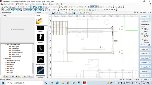 Class17 Staircase Modeling on Dialux