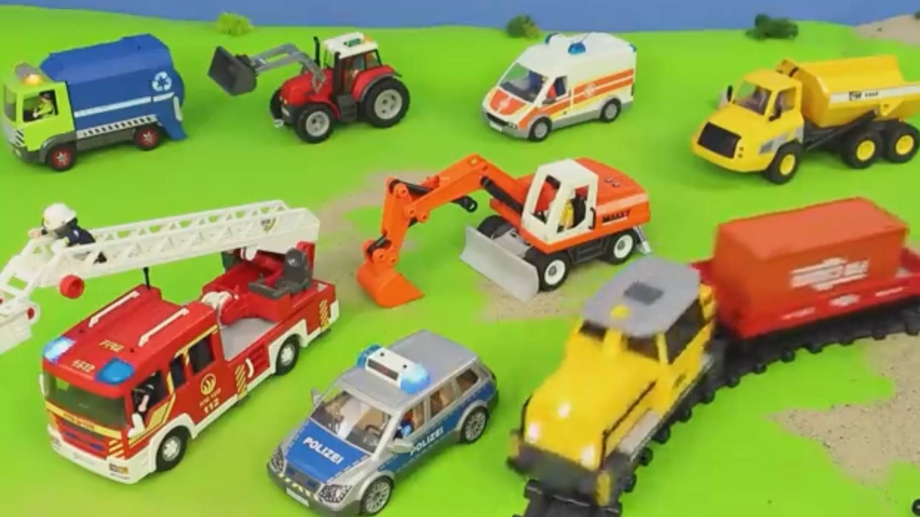 LEGO_Мир - Игрушечные машины убирают город смотреть онлайн