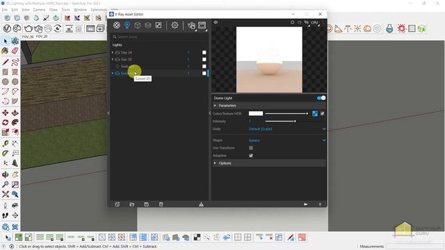 Lighting with Multiple HDRI in Sketchup | FREE COURSE