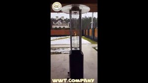 Уличный газовый обогреватель WWT 13S Black.  Для летних веранд и террас.