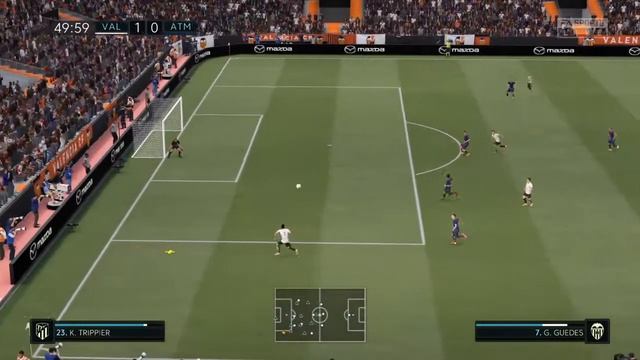 Валенсия - Атлетико. Ла Лига. 28.11.2020. Обзор симуляции Fifa 21 с комментариями. Кибер Прогноз смотреть онлайн