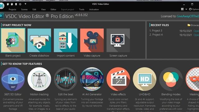 VSDC Free Video Editor 6.8 new version 2021 смотреть онлайн