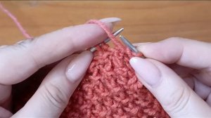 Интересная плетёнка спицами.