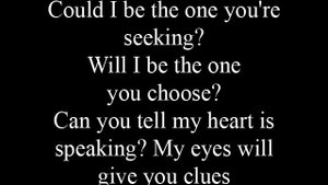 If you love me for me - lyrics