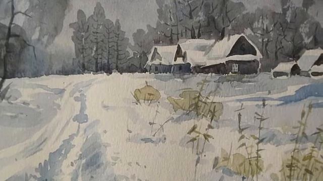 Акварельная зима