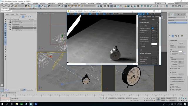 3 Corona Light -3D Max Corona Render смотреть онлайн