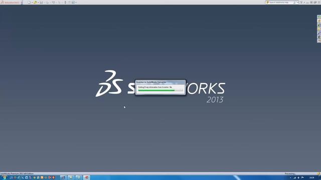 File Import from Inventor to Solidworks смотреть онлайн