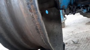 #ТРАКТОР МТЗ 80#БОРТИРУЕМ ЗАДНЕЕ КОЛЕСО НЕ СНИМАЯ СО СТУПИЦЫ#ПО БЫТРОМУ#