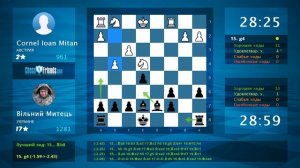 Chess Game Analysis: Cornel Ioan Mitan - Вільний Митець : 0-1 (By ChessFriends.com)