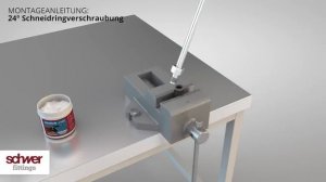 Schwer Fittings_ Montage einer Schneidringverschraubung nach EN ISO 8434-1