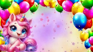 Футаж с единорожкой