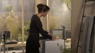 hansgrohe Metropol bath mixer floor-standing with loop handle
