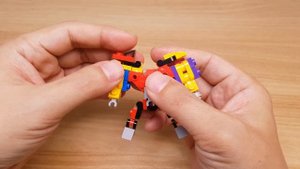 Micro LEGO brick dinosaurs combiner transformer mech - Dino Combo (similar to Kyoryuger) #レゴ変形ロボ