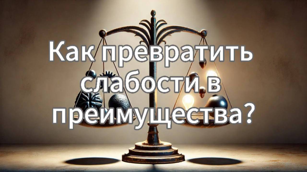 Как превратить слабости в преимущества?