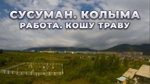 Сусуман. Колыма. Магаданская область. Работа на метеостанции. Кошу траву