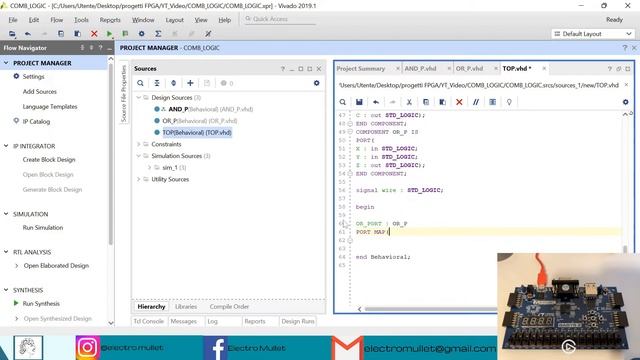 4.FPGA FOR BEGINNERS- Combining logic gates in VHDL (DIGILENT Basys3) смотреть онлайн