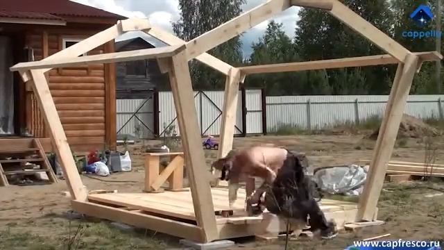 строим беседку смотреть онлайн