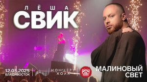 Лёша Свик - Малиновый свет (Live • Владивосток • 12.03.2025)