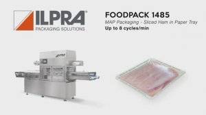 Автоматический запайщик FP 1485 - MAP - Нарезанная ветчина в картонном лотке
