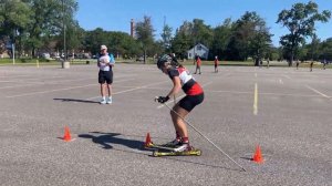 Rollerski Skate Agility Course with Anabel Needham