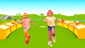 Веселая Школа с Машей Капуки Кануки - Видео для детей - Продаём фрукты