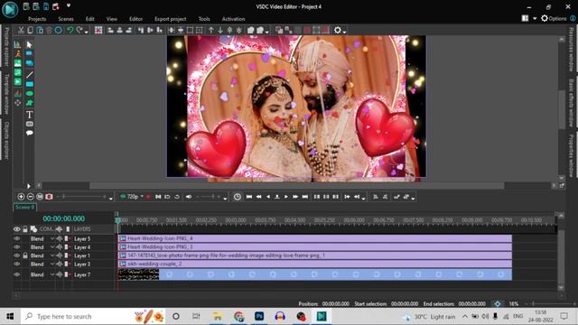 Edit Wedding Video In VSDC Free Video Editor
