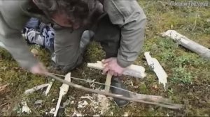 Добывание огня в сыром лесу