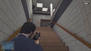 GTA V Mission Row Police Station Bloodbath + Five Star Wanted Level Escape