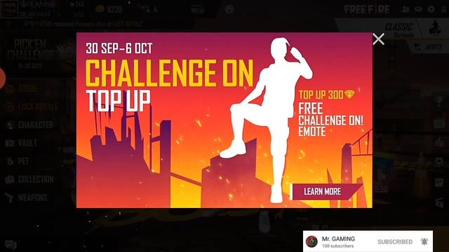 NEW TOP UP EVENT FREE FIRE смотреть онлайн