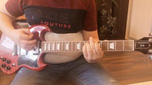 Отец и маски кавер на электрогитаре Король и Шут cover