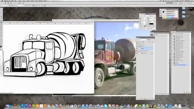 From the Vault - Jeff Hobrath Art Studio - Illustrating the MNM Cement Truck смотреть онлайн