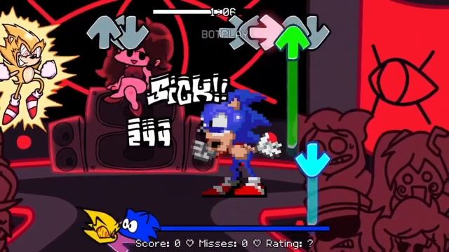 Friday Night Funkin' - Detected But It's Fleetway And Dorkly Sonic (My Cover) FNF MODS смотреть онлайн